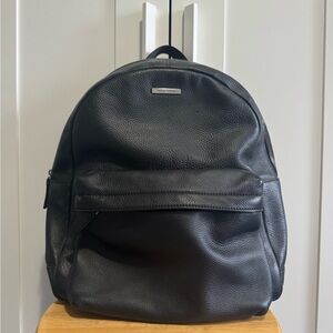 Michael Kors Black Leather Backpack